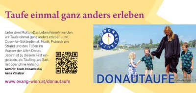 Taufe an der Donau