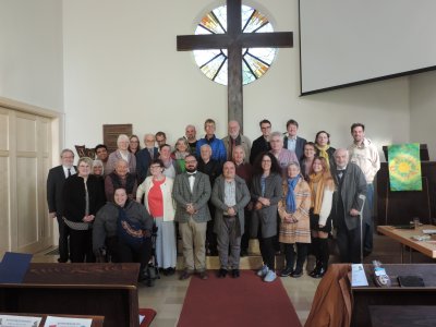Angelobung der neuen Gemeindevertretung am 12. November 2023 in der Bekenntniskirche in Wien-Donaustadt Neue Gemeindevertretung in Wien-Donaustadt