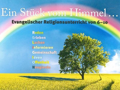 Evangelischer Religionsunterricht an Volksschulen-Titelseite des Folders Evangelischer Religionsunterricht an Volksschulen-Folder-Titelseite